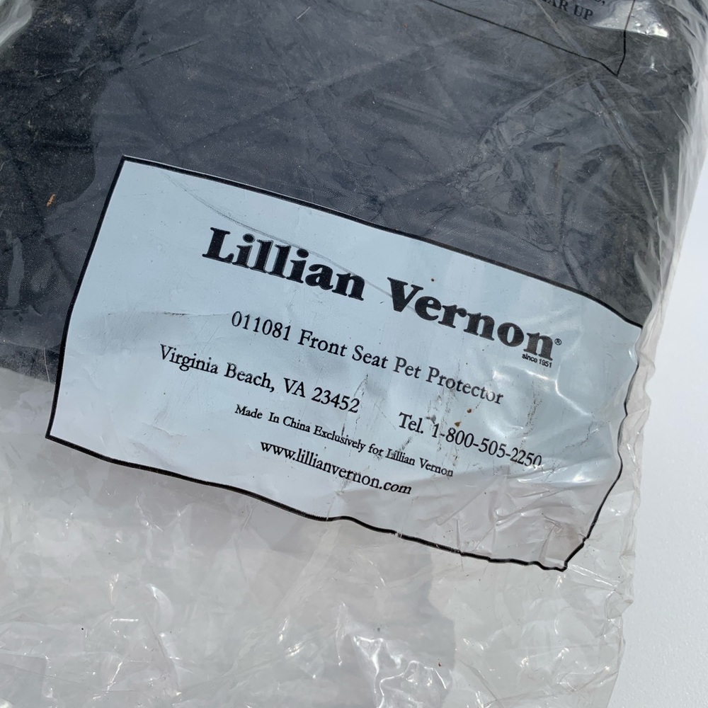 Lillian Vernon front car seat pet protector  3/$33